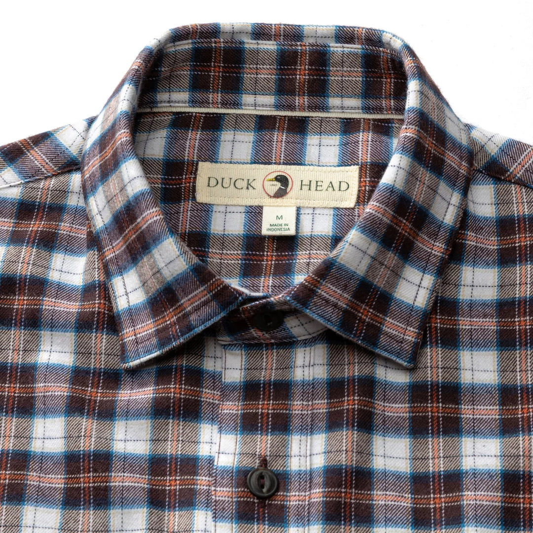 Performance Flannel Sport Shirt  (Chocolate Plum)