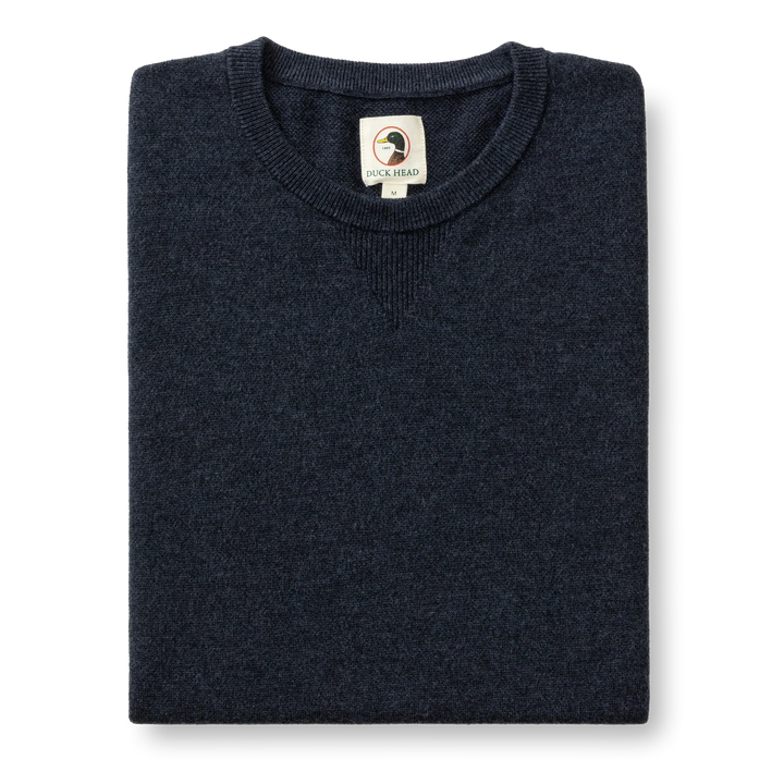 Henson Merino Crewneck Sweater  (Navy Heather)