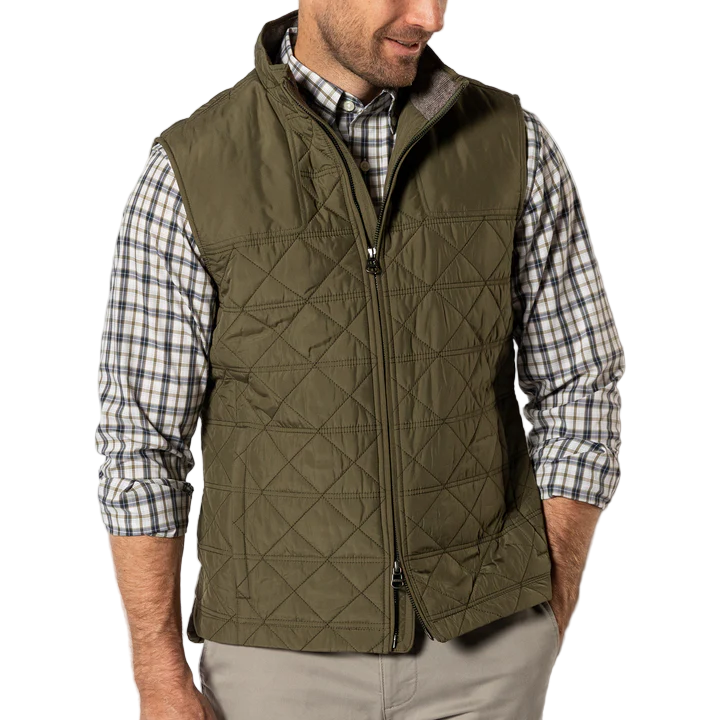 Fremont Performance Quilted Vest (Olive)