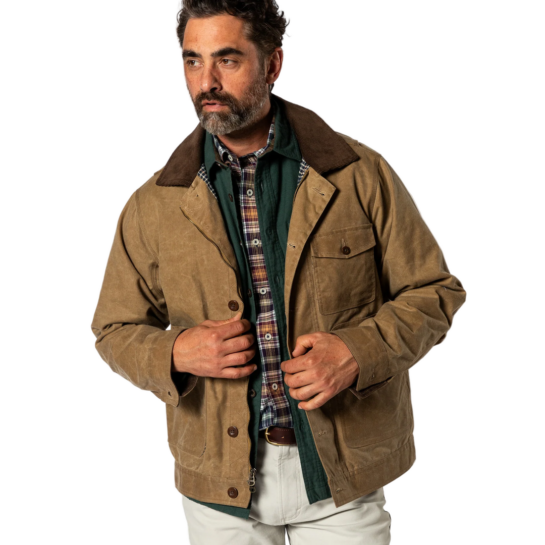 Waxed Duck Canvas Rancher Jacket (Umber Brown)