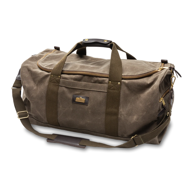 Waxed Canvas Weekender Bag  (Field Brown)