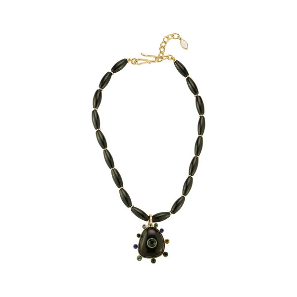 Devina Necklace (Black Multi)