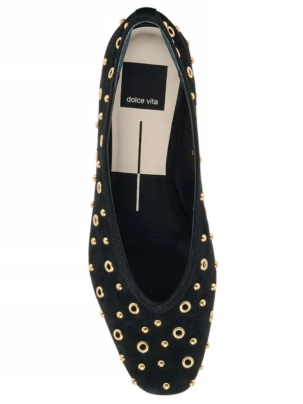 Caret Stud (Onyx Suede)