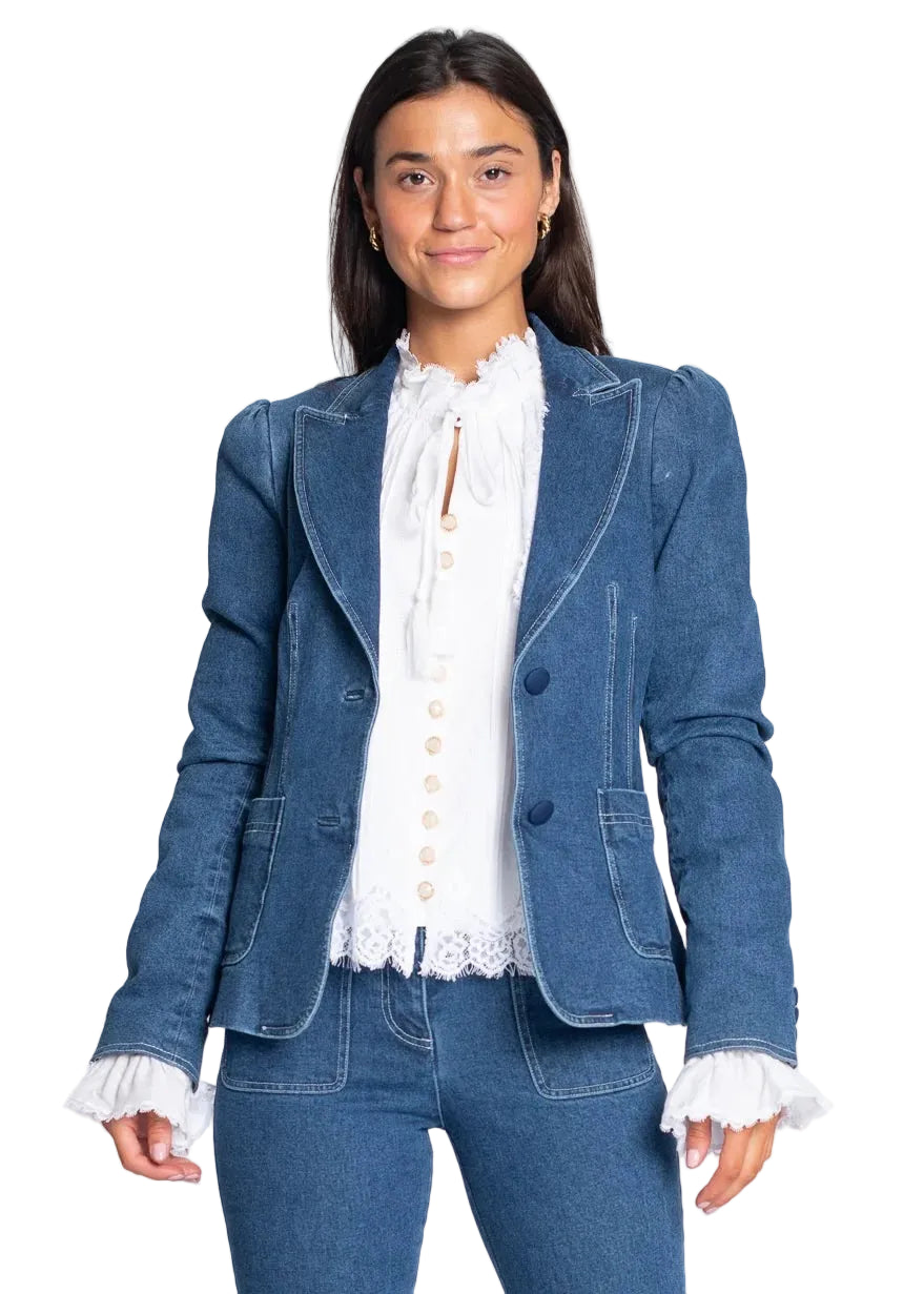 Elizabeth Blazer (Washed Denim)