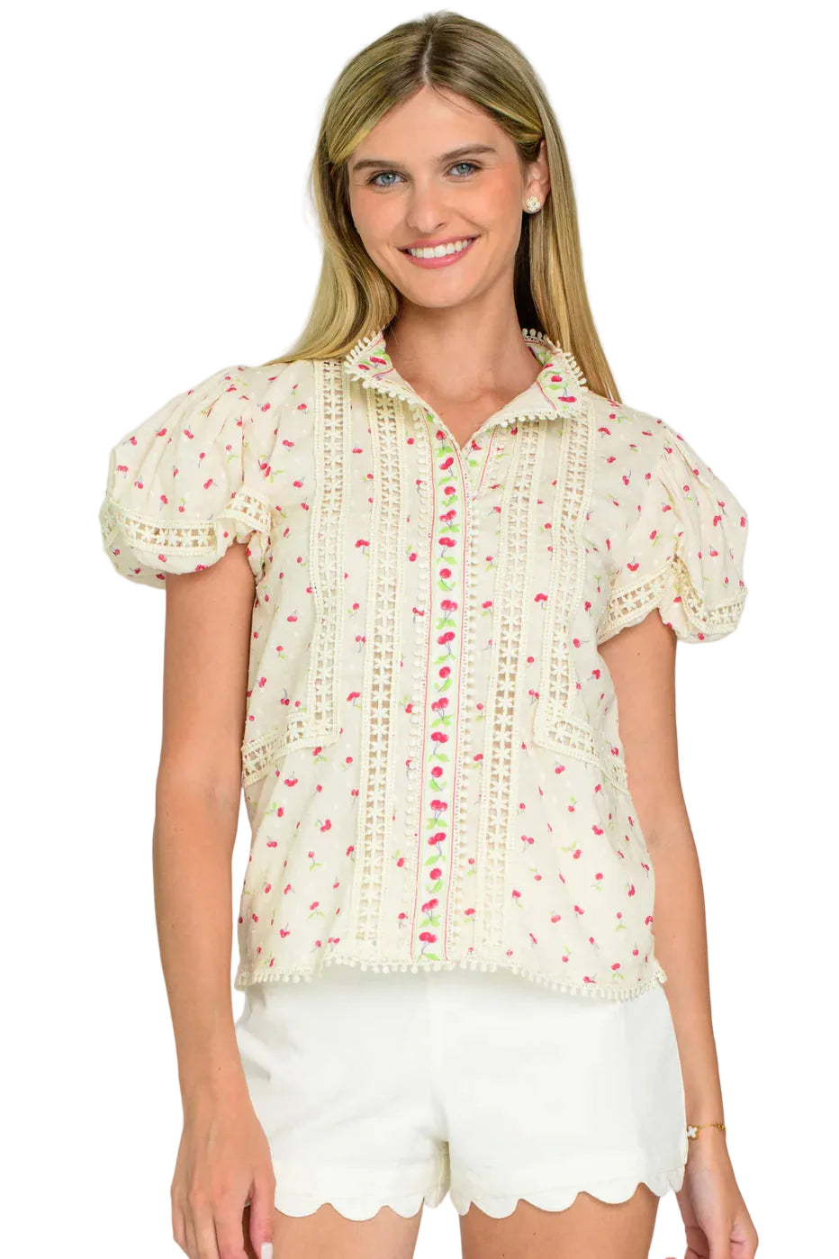 Emily Top (Mini Cherries)