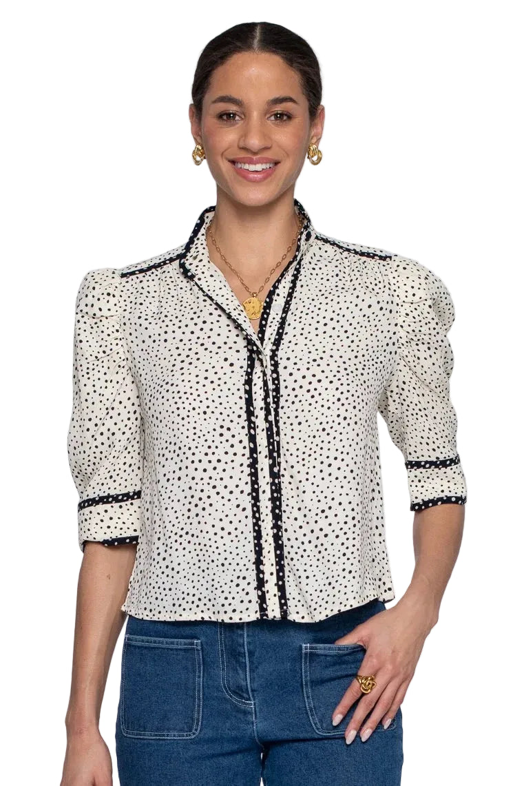 Ruthie Top (Allover Mini Dots)