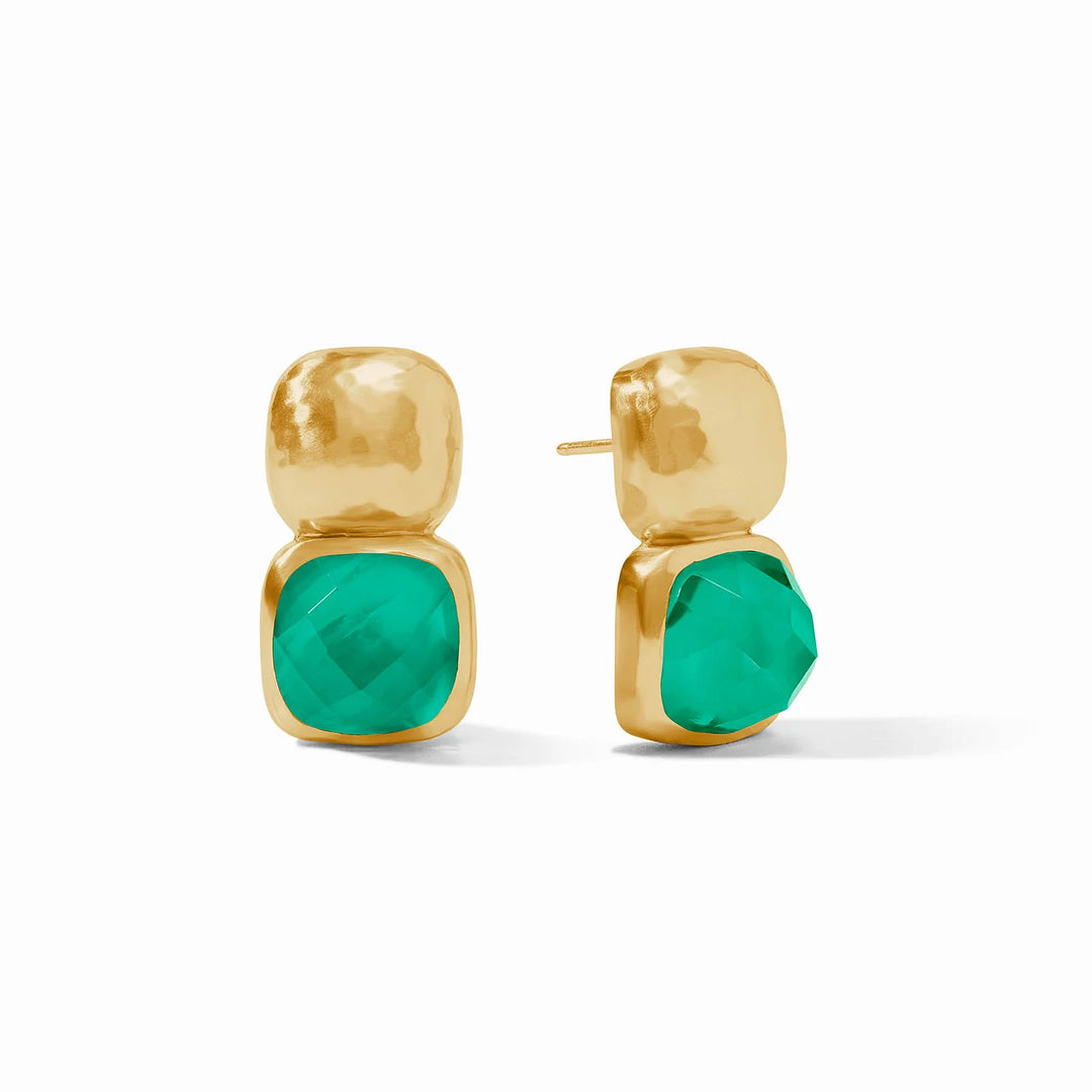 Catalina Earring (Iridescent Emerald Green)
