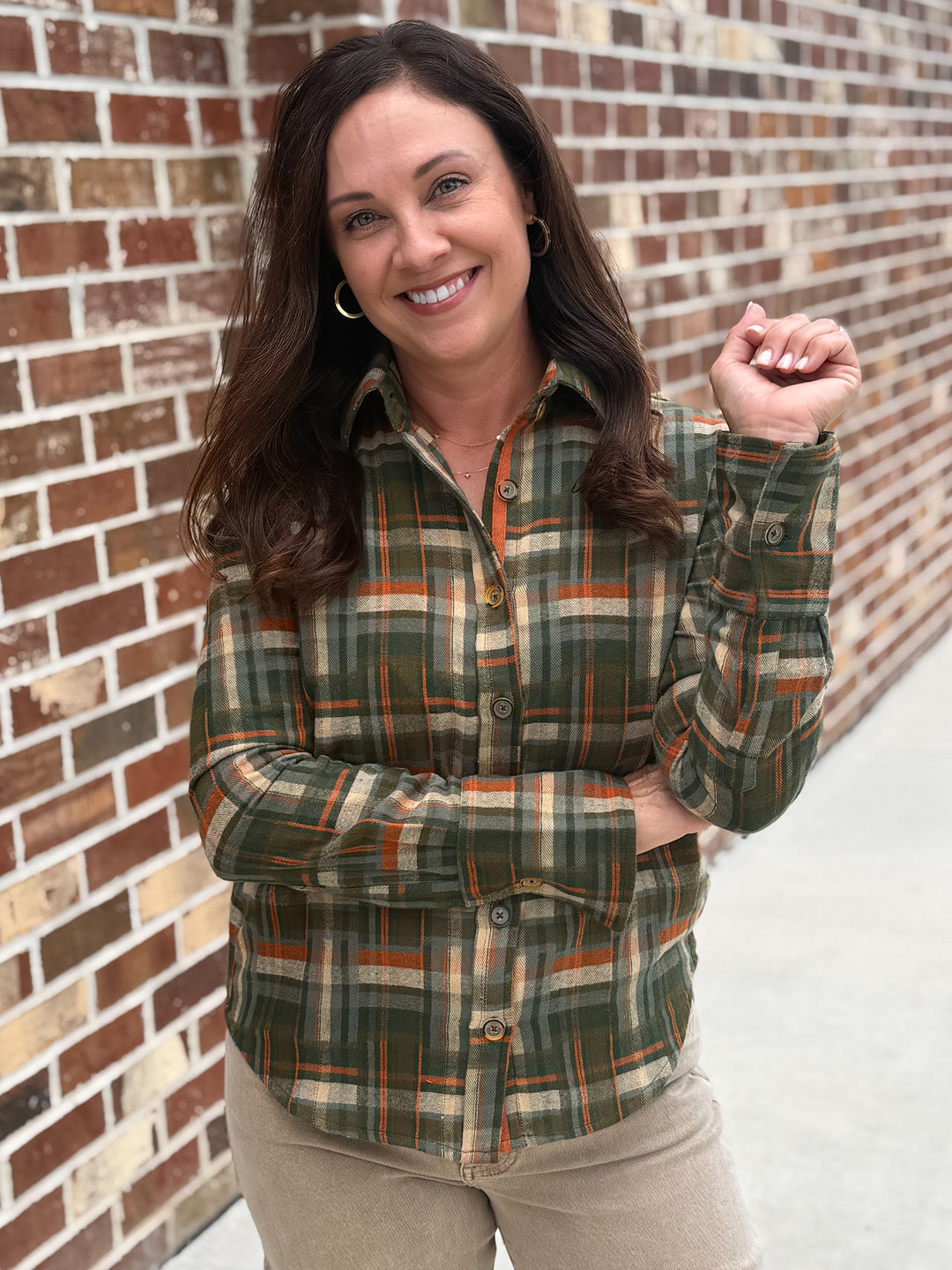 Liz Top (Field Plaid)