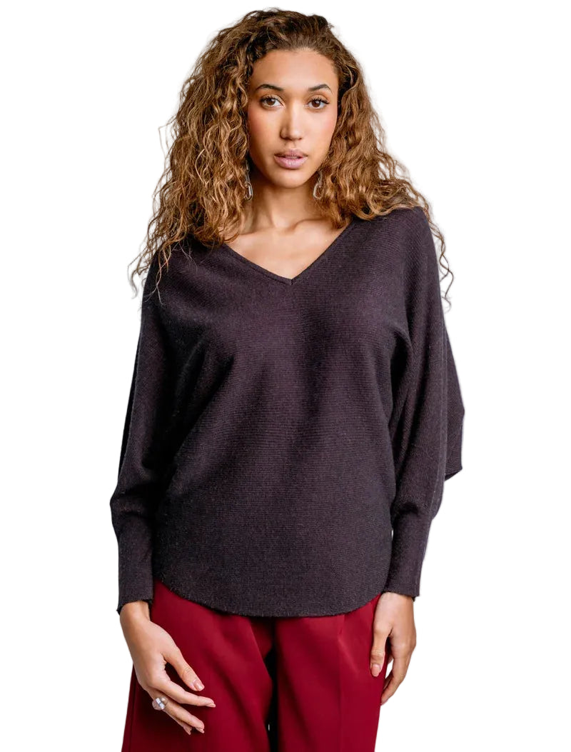 RYU V-Neck (Midnight Plum)