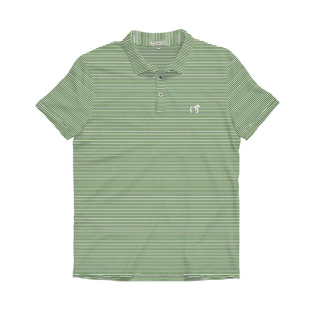 Heathered Jasmine Perf Polo (Kelly Green/White)