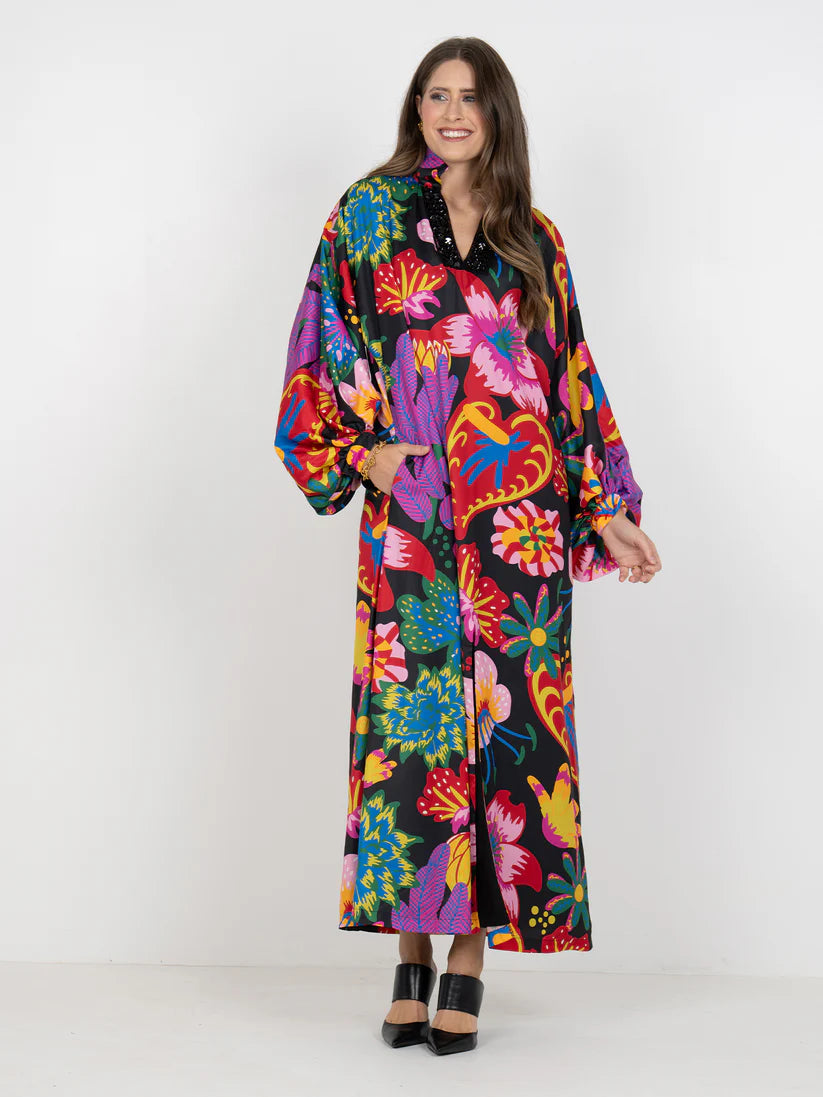 Fiona Dress (Midnight Garden)