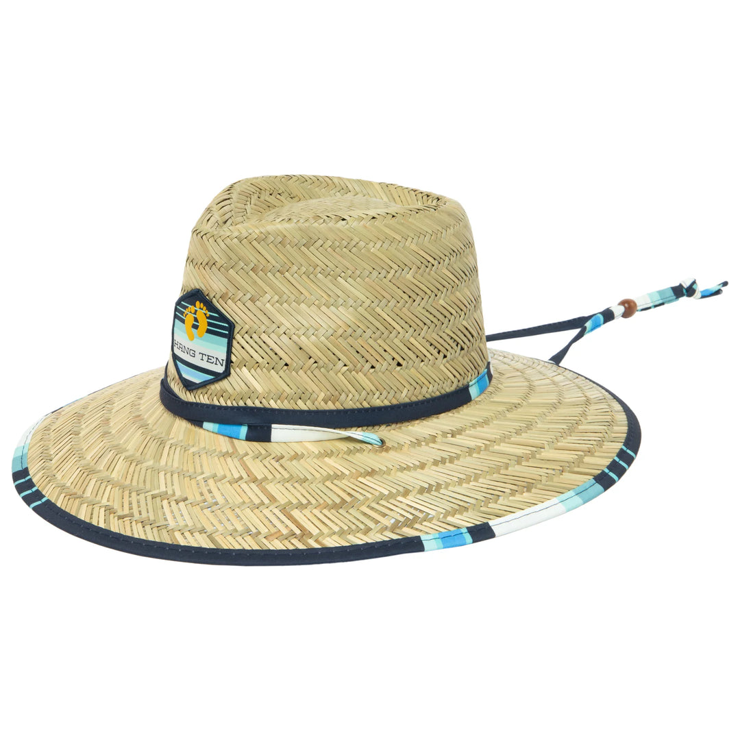 Straw Lifeguard Hat (Navy)