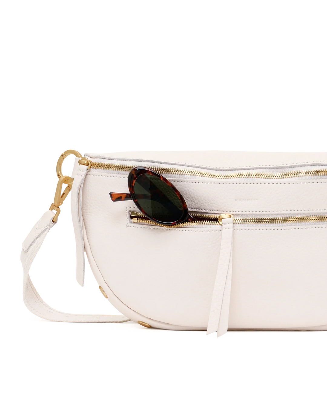 Charles Crossbody Large (Calla Lilly White/Brushed Gold)