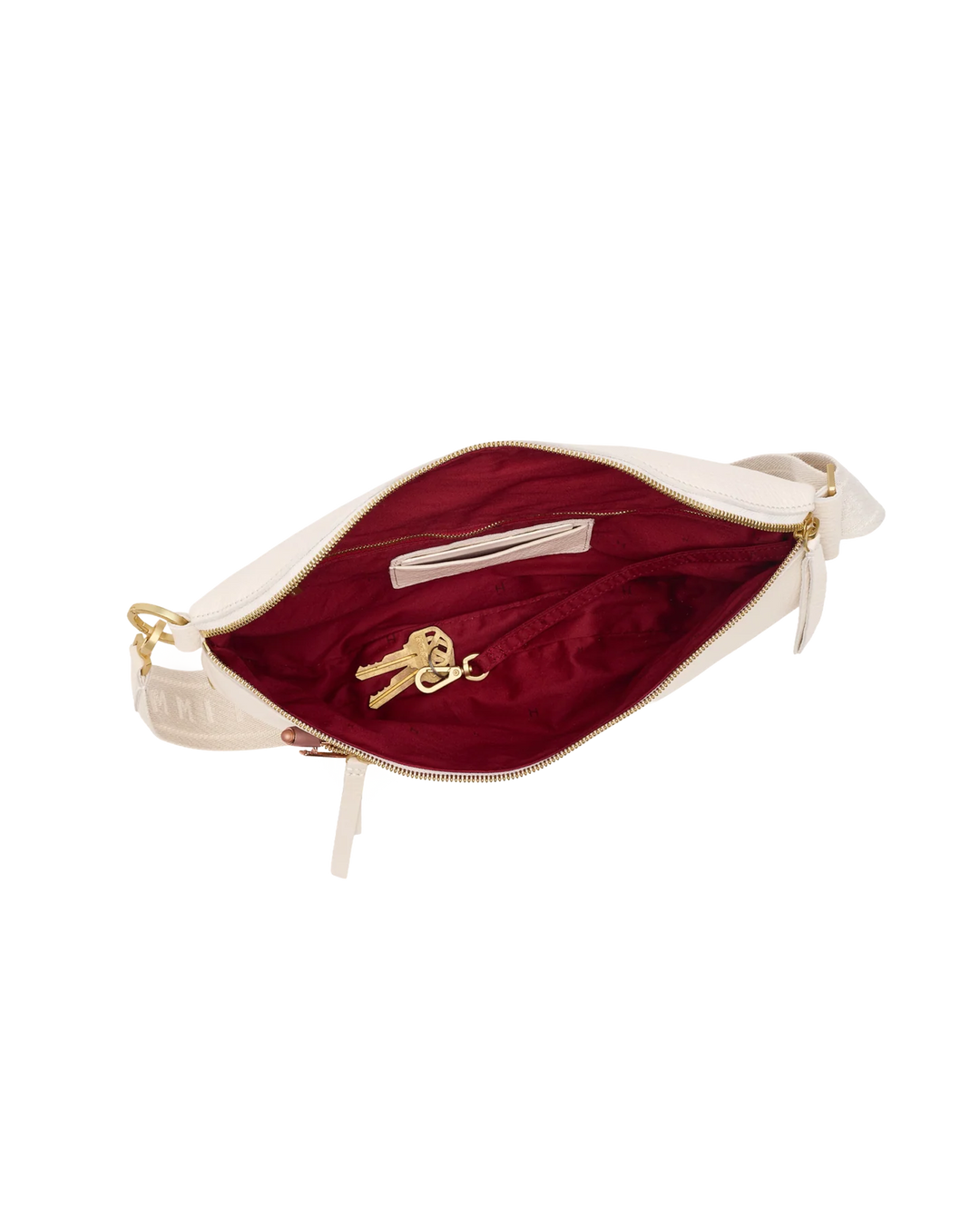 Charles Crossbody Large (Calla Lilly White/Brushed Gold)