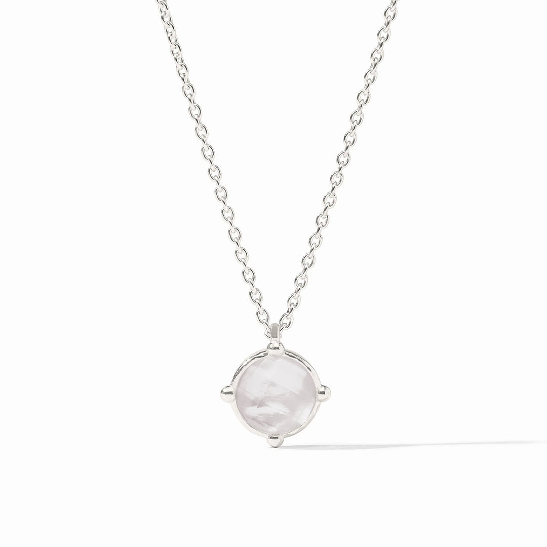 Honeybee Solitaire Necklace (Silver/Crystal Clear)