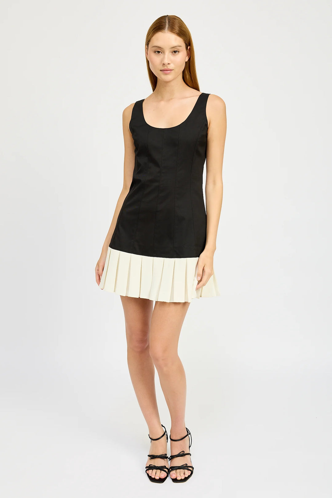 Clarisse Fitted Mini Dress (Black)