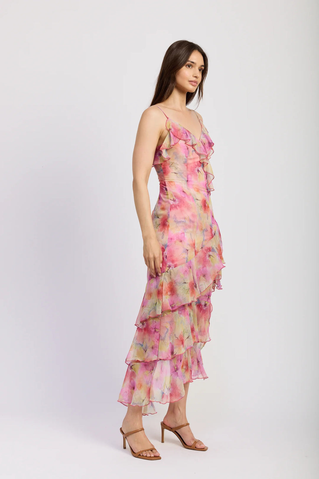Amari Maxi Dress (Pink Multi)