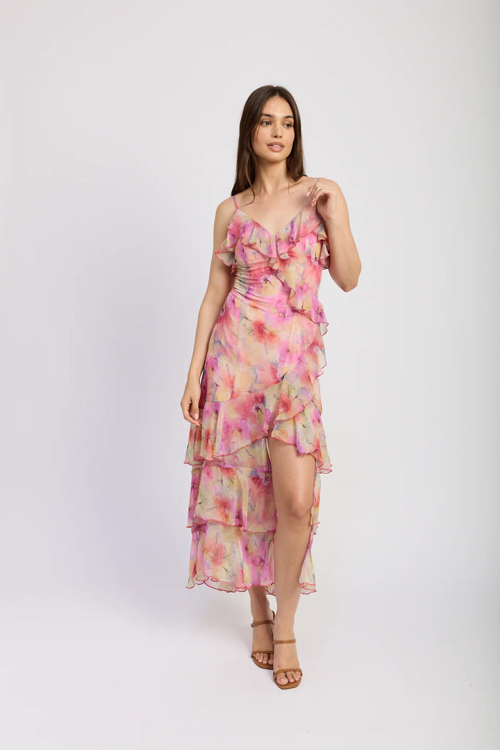 Amari Maxi Dress (Pink Multi)