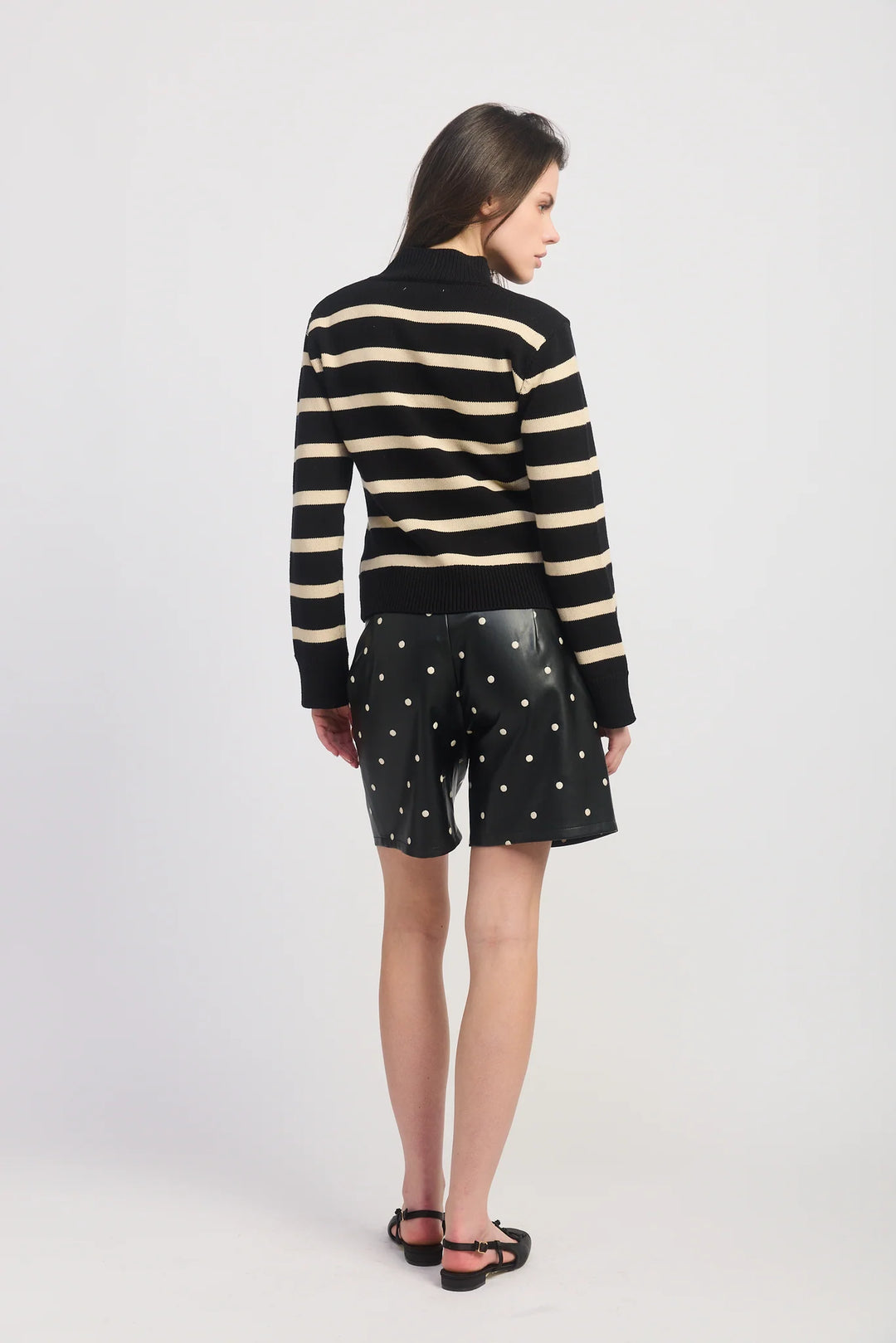 Kaplan Cardigan (Black/Ivory)