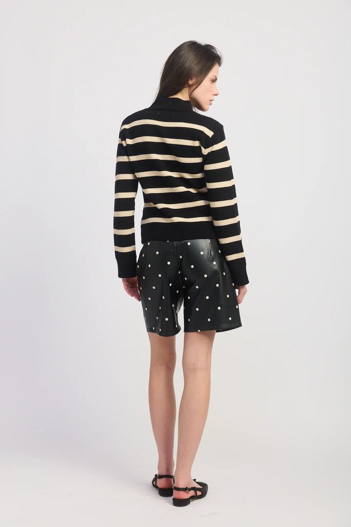 Kaplan Cardigan (Black/Ivory)