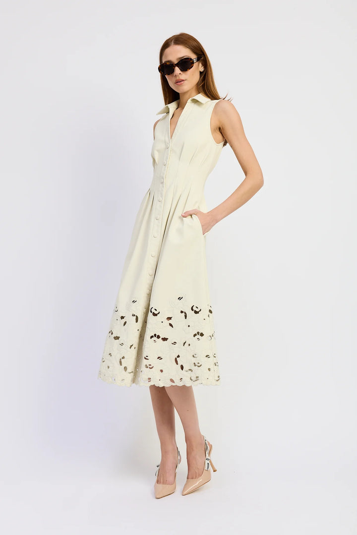 Alitzel Midi Dress (Ivory)