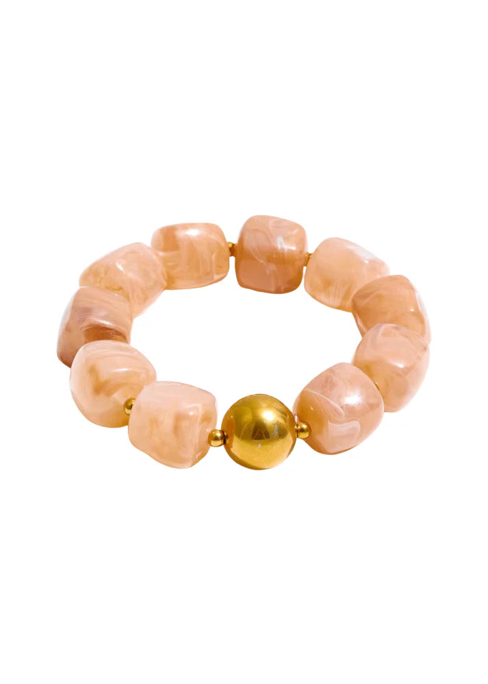 Martha Stretchy Bracelet (Tan)