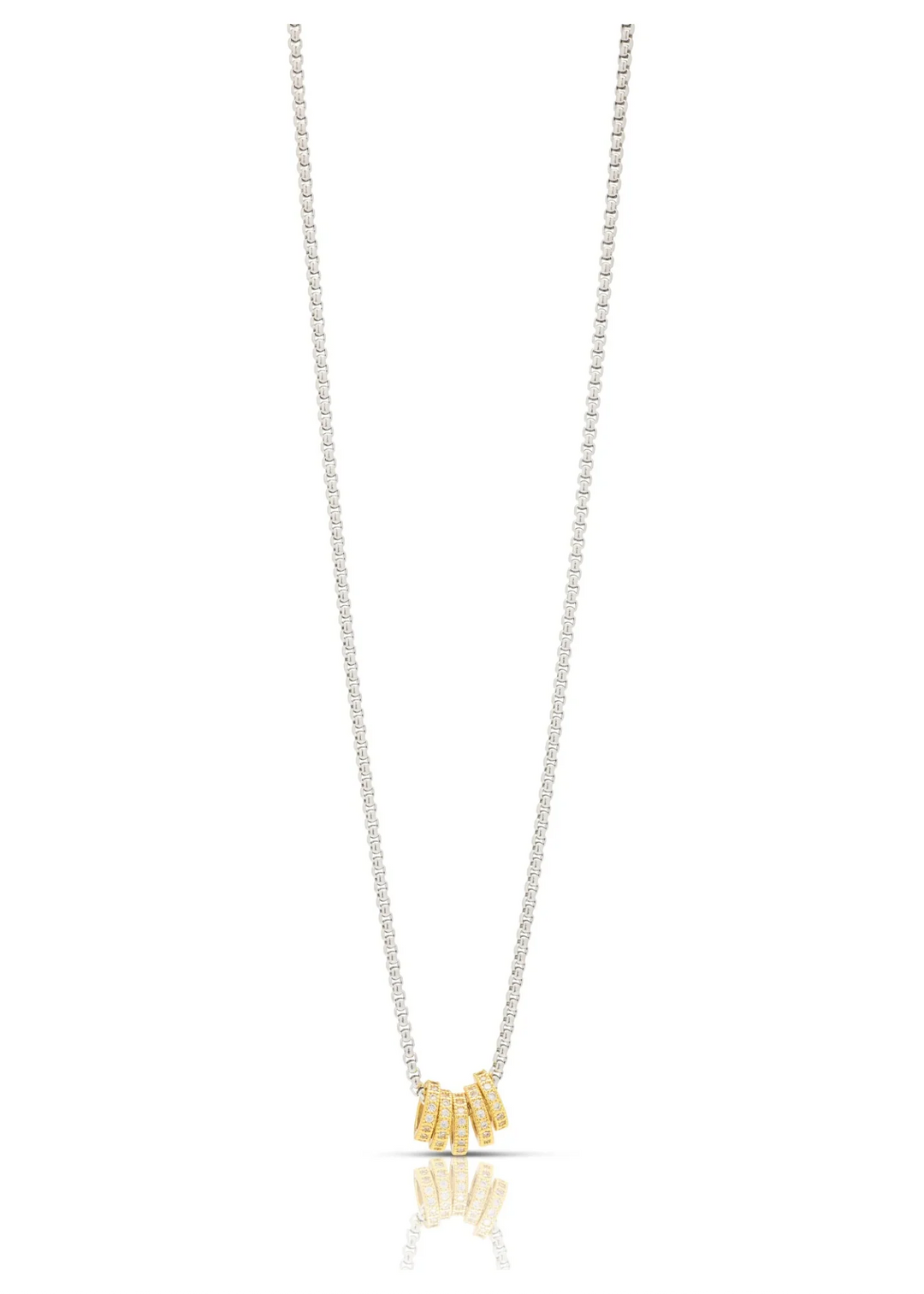 19" Greta Necklace (Two Toned)
