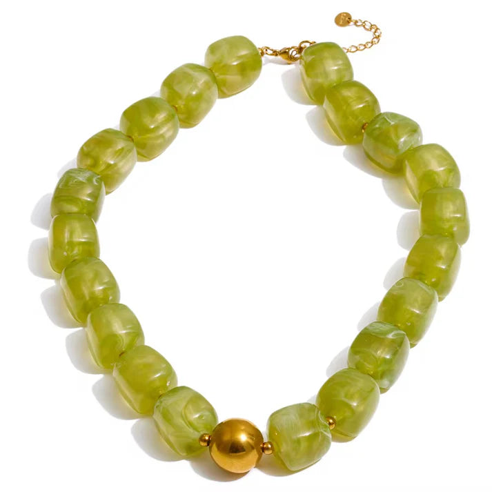 Martha Necklace (Green)
