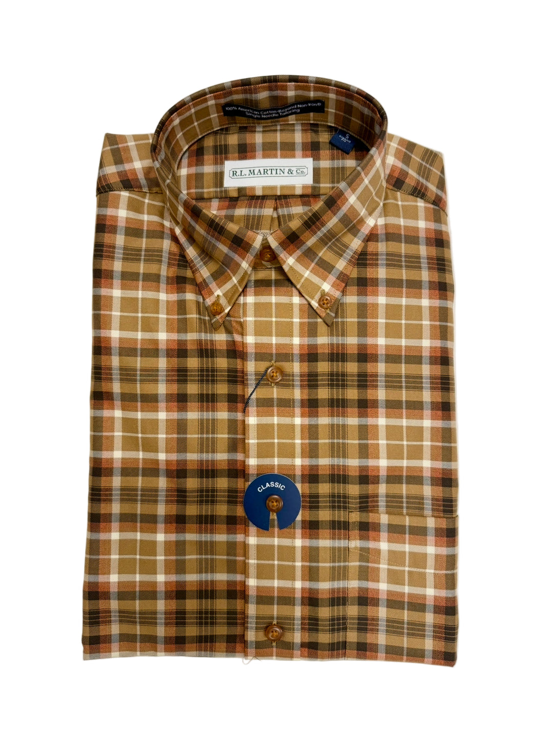 Marsh Button Down (Rust/Brown)