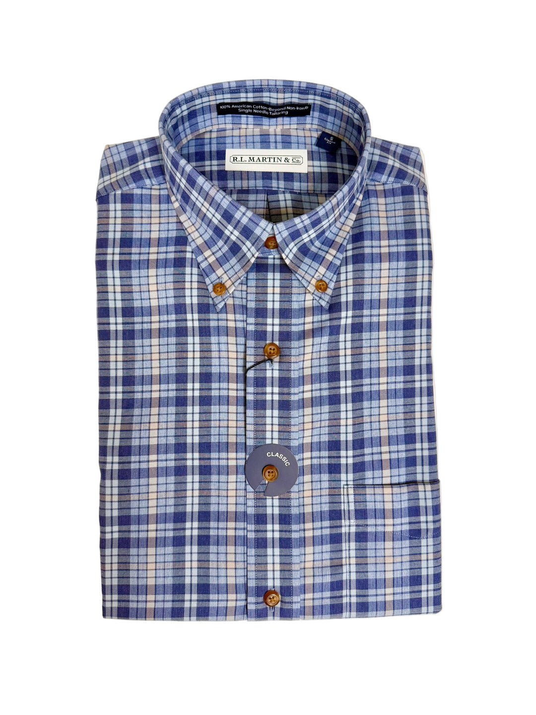 Axton Button Down (Navy Check)