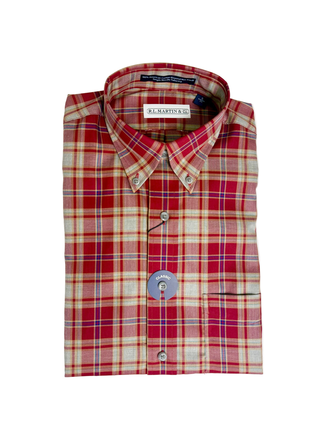 Murray Button Down (Red Plaid)