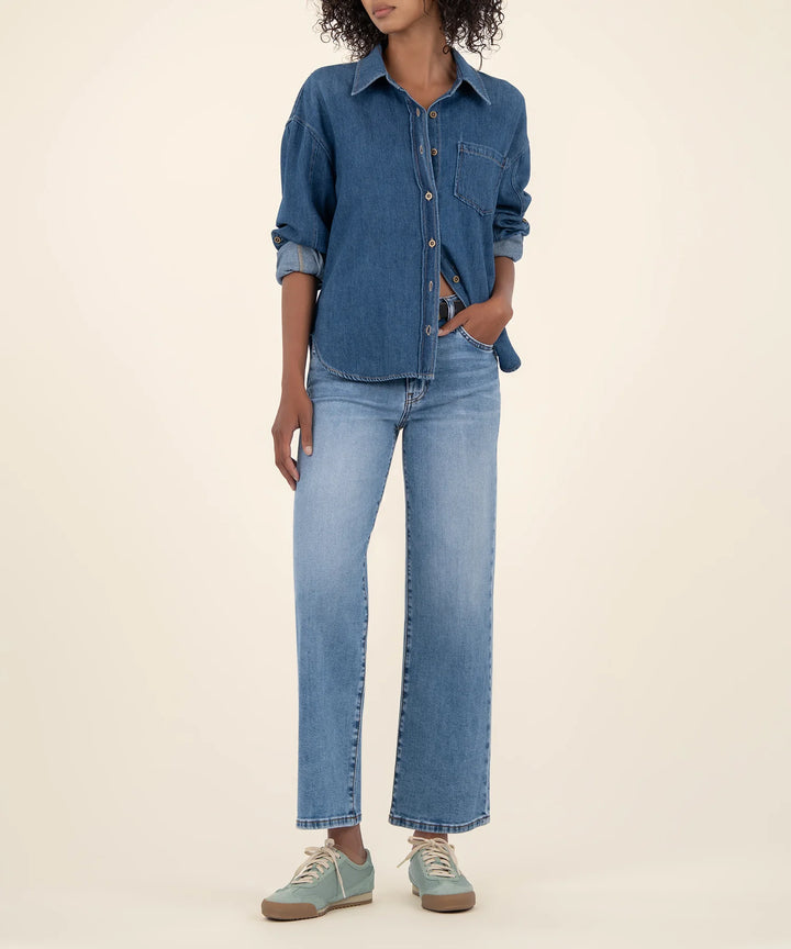 Charlotte High Rise Wide Leg Reg Hem (Incontestable)