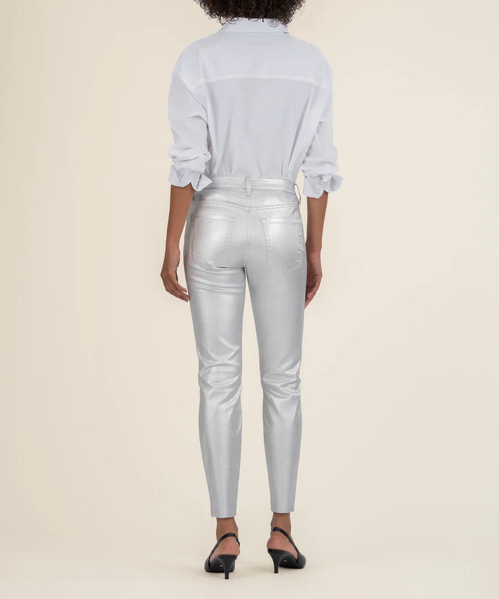 Charlize High Rise Raw Hem (Silver)