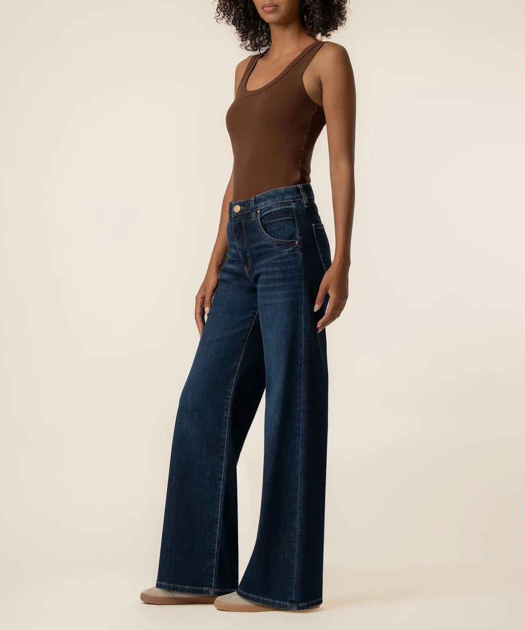 Maya High Rise Wide Leg Reg Hem (Angelically)