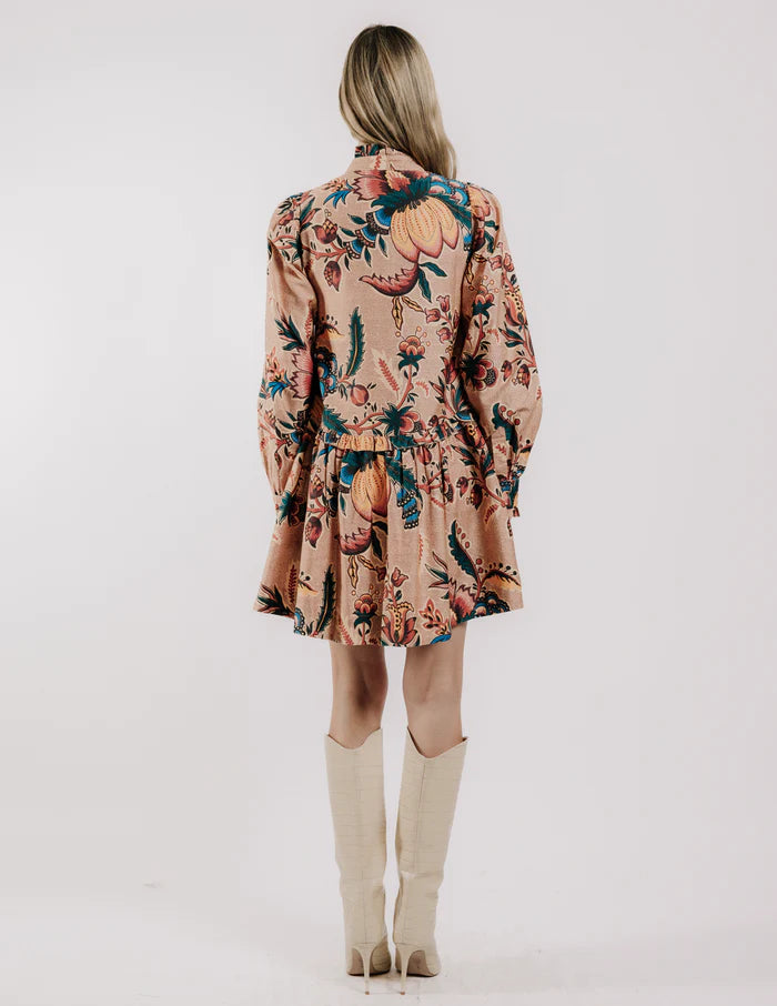 Rubith Mini Dress (Aster Harvest Print)