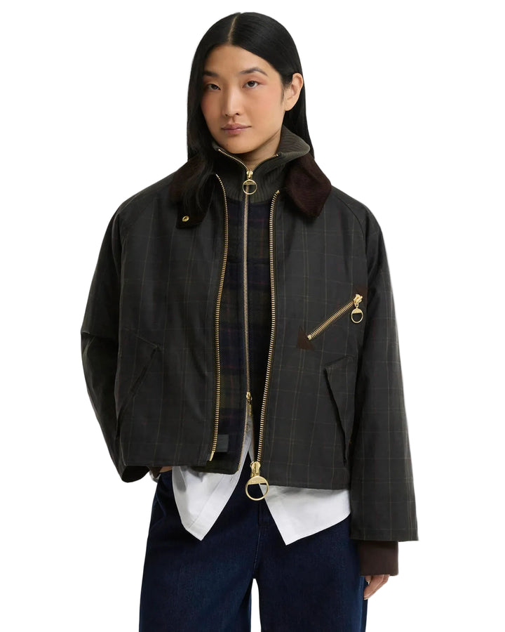 Arlene Checked Wax Jacket (Classic/Shadow Classic)