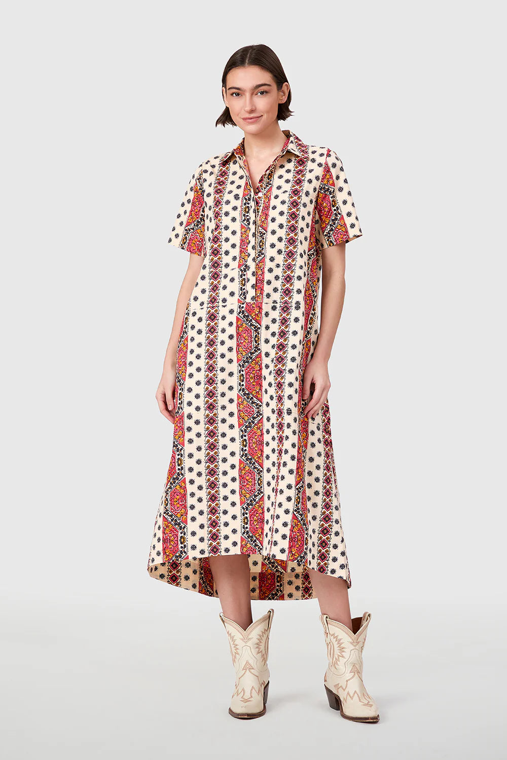 City Dress (Crimson Mosaic)