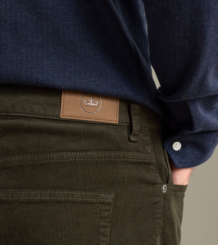 Classic Corduroy 5 Pkt Pant  (Olive)
