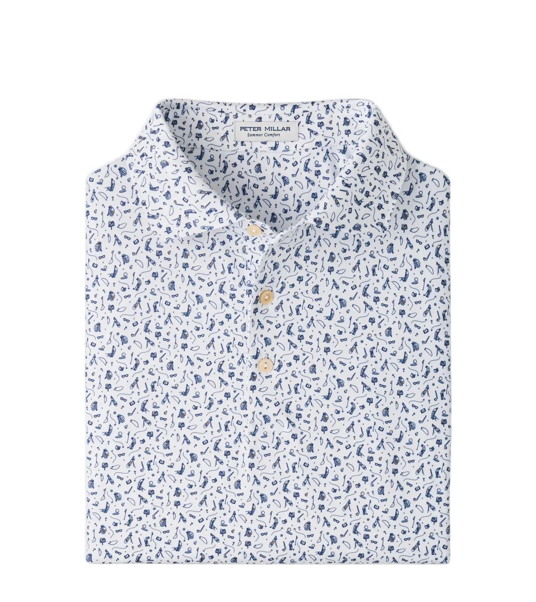 Phoenix Performance Polo (White/Bluebird)