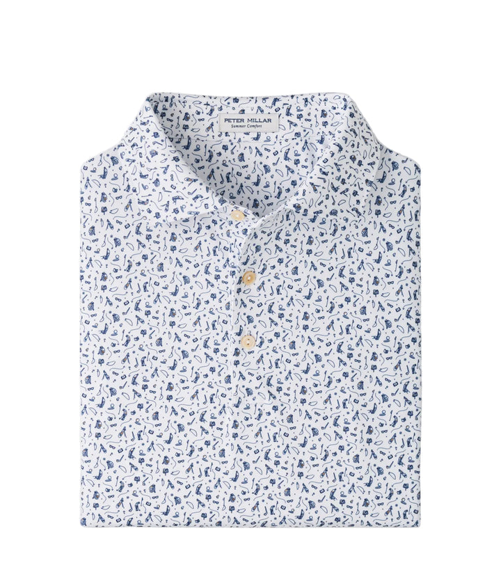 Read the Putt Performance Polo  (White)