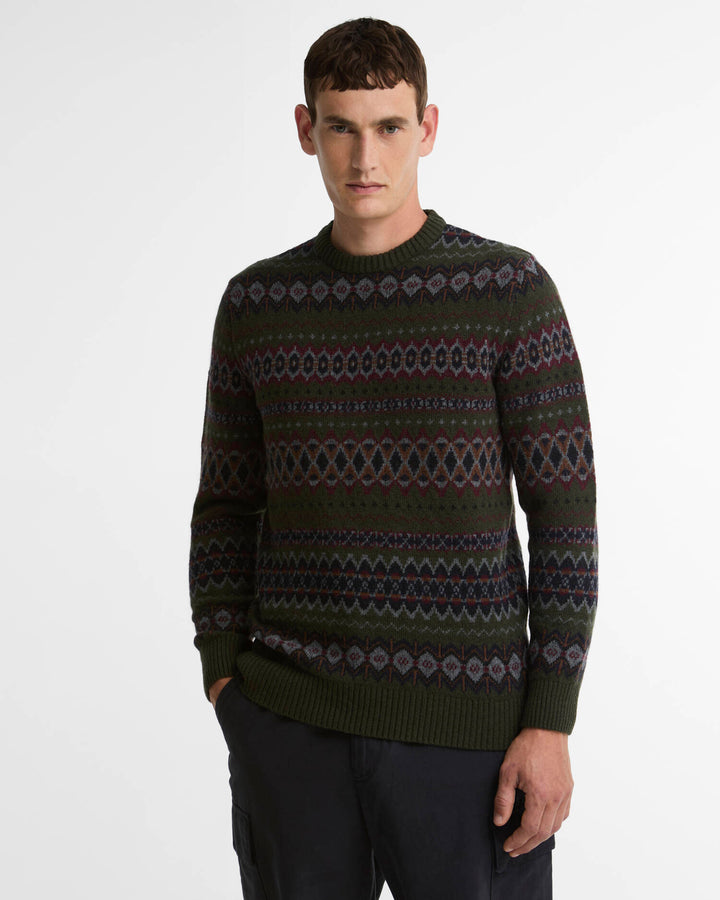 Case Fairisle Crew Neck Sweater (Sycamore)