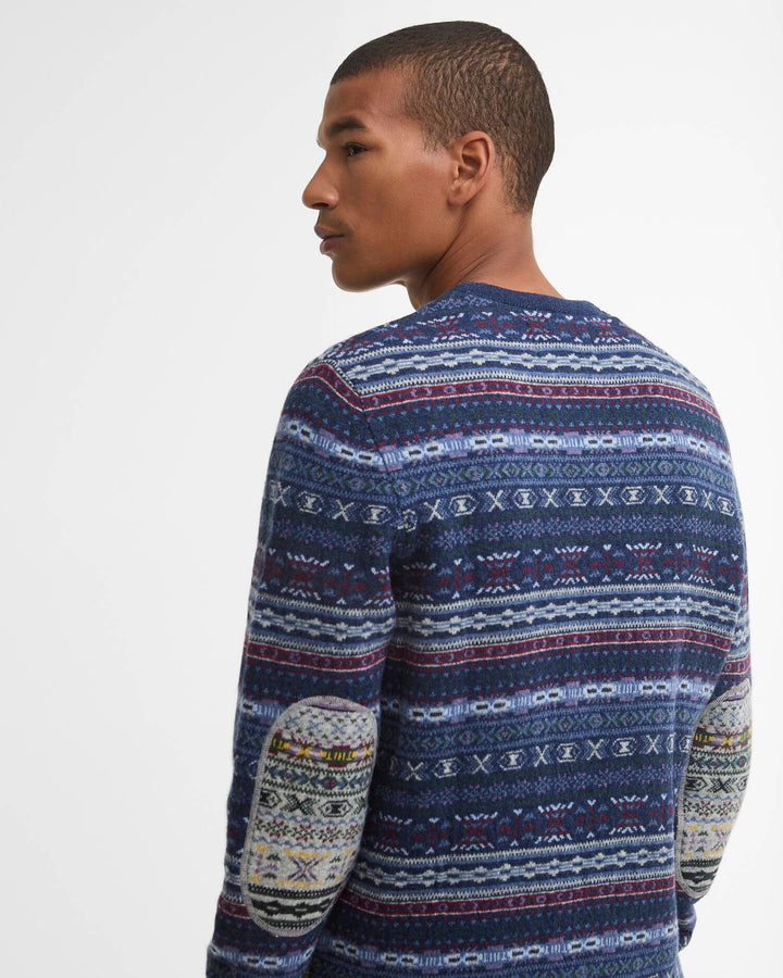 Dalehead Fairisle Crew Neck (Inky Blue)