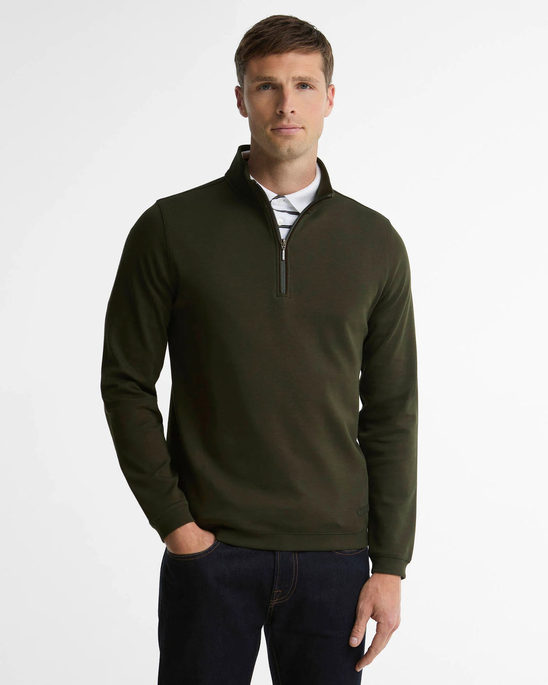 Buy Half Zip Sweatshirt (Sage)