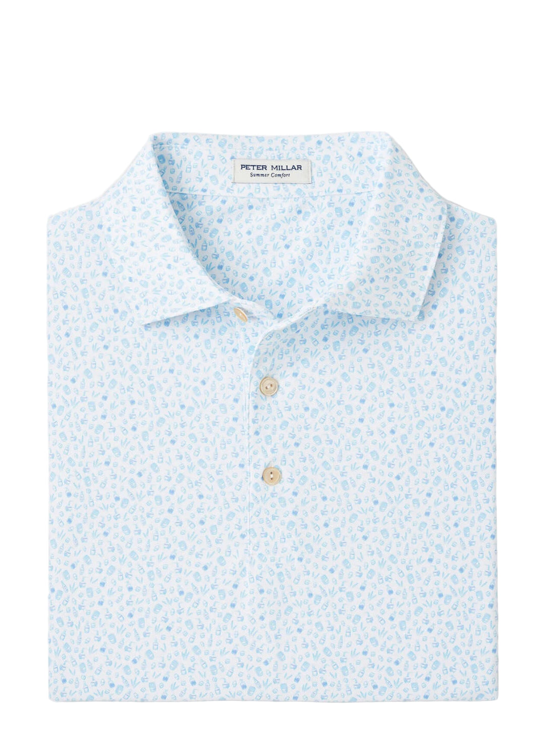 Whiskey Perf Mesh Polo (White)