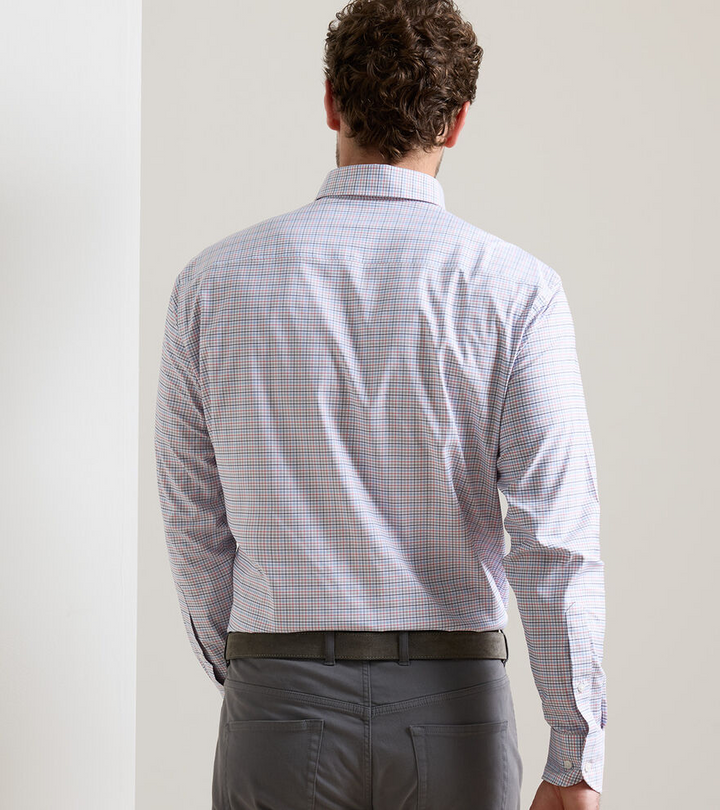 Casey Performance Twill Sport Shirt (Navy)