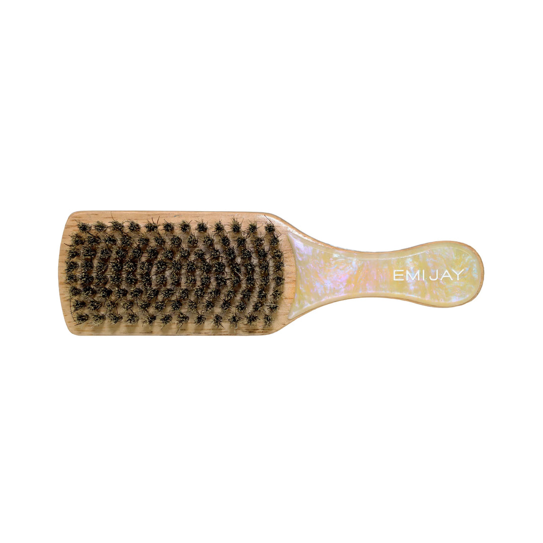 Mini Boar Bristle Brush (Lemon Sugar)