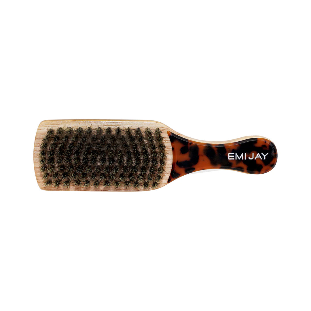 Mini Boar Bristle Brush (Tortoise)