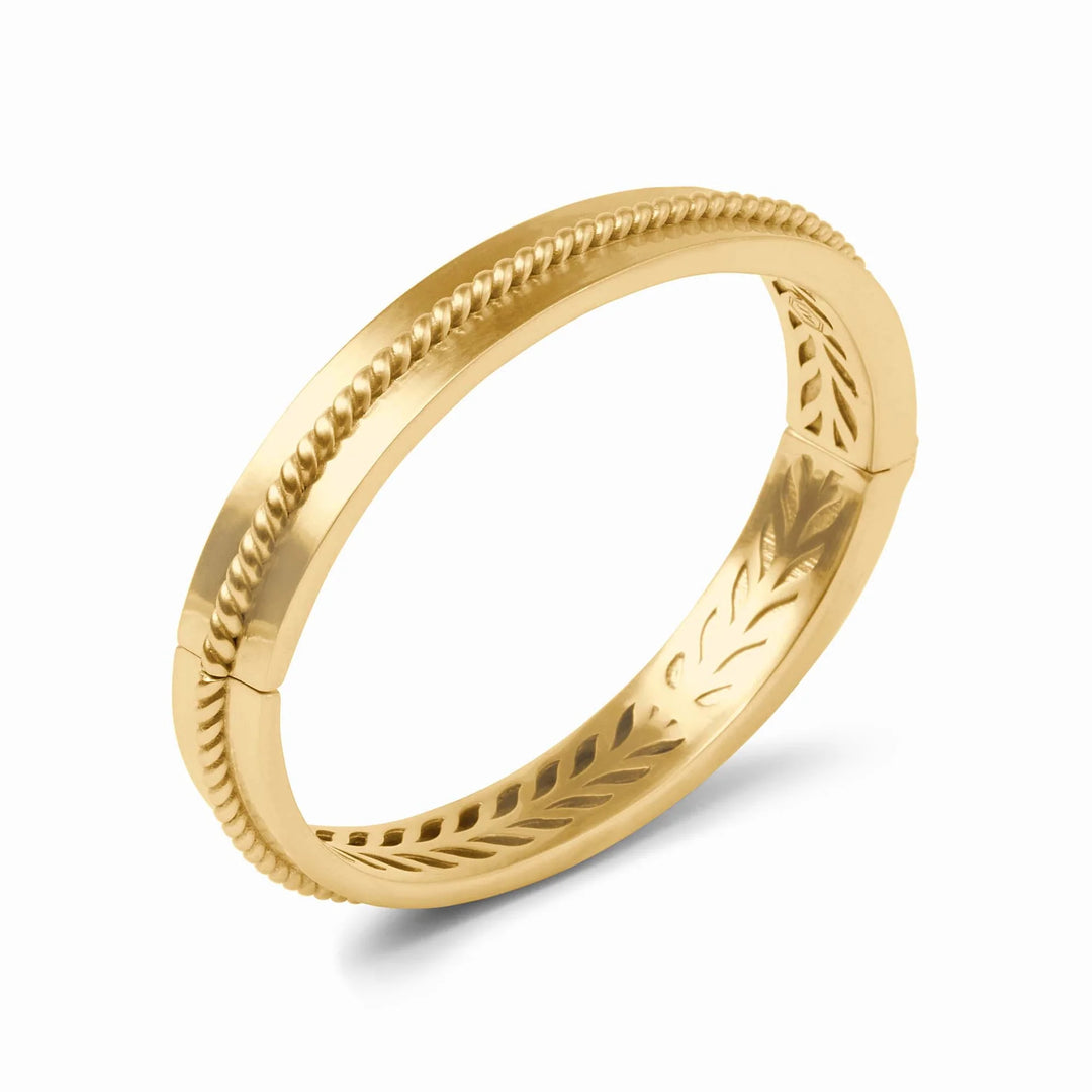 Nassau Hinge Bangle (Gold)