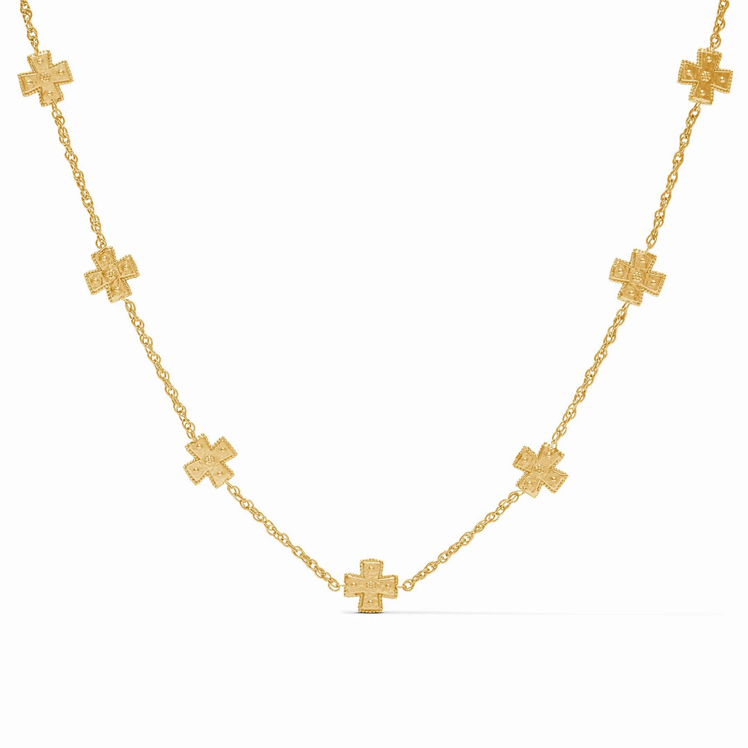 Canterbury Delicate Station Necklace (Gold)