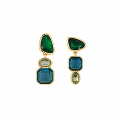 Pilar Earrings (Blues)